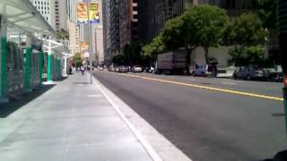 AC Transit Bus Training at Temporary Transbay Terminal