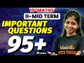 10th Maths | Important Questions | 2nd Mid Term | Shravanee Ma'am