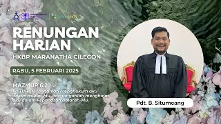 RENUNGAN HARIAN (Rabu, 5 Februari 2025) | HKBP Maranatha Cilegon