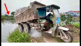 Tổng hợp công nông siêu đẹp độ khủng tải đất | Máy xúc múc đất | Great little truck loads sand