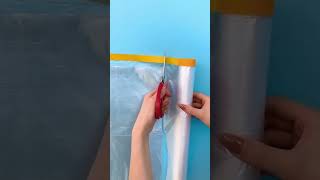 Pre-Taped Masking Paper for Painting Adhesive Protective Paper Roll for Covering Skirting