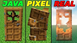 Minecraft Java vs Pixel vs Real Compilation