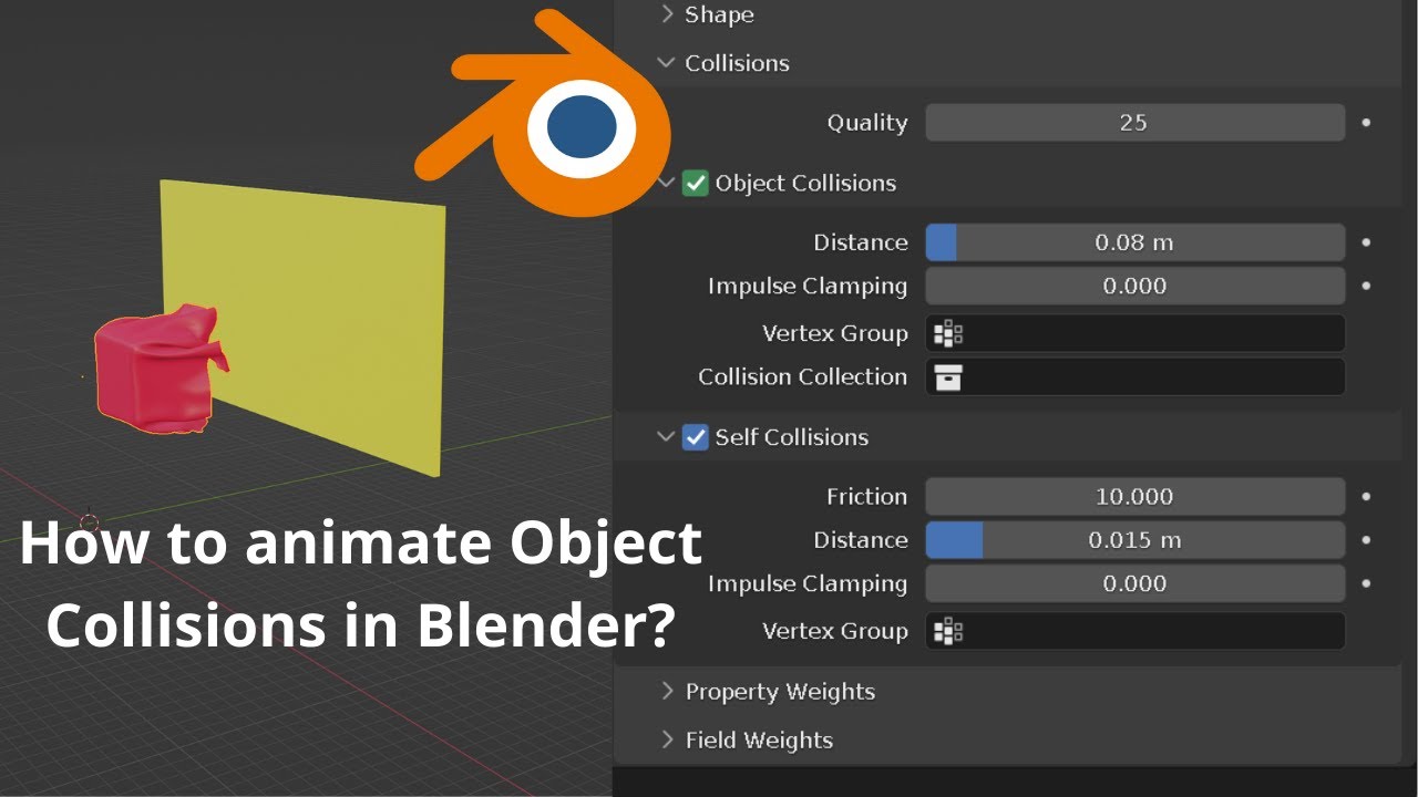How To Animate Object Collisions In Blender Simple Basic Youtube