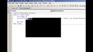 Visual Basic 2008 Tutorial - DirectX Video Player