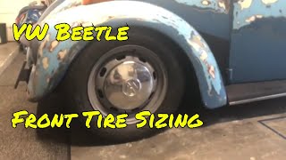 Front Tire Sizes For Your VW Bug