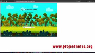 A Platform Game | Simple Javascript Game Code | ProjectNotes
