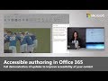 Accessible authoring tips and updates in Office 365