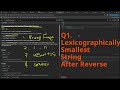 Leetcode Biweekly Contest 168 Q1. Lexicographically Smallest String After Reverse #python #dsa
