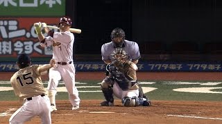 【プロ野球パ】佐藤達が3者連続三振を奪い8回を完璧に抑える  2015/07/10 E-Bs