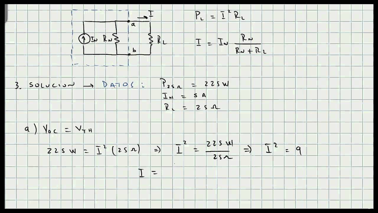 Problema De Aplicacion Teoremas De Thevenin - Norton - Maxima ...