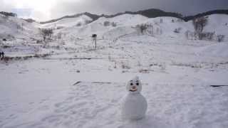 雪の砥峰高原 The TONOMINE plateau where snow falls