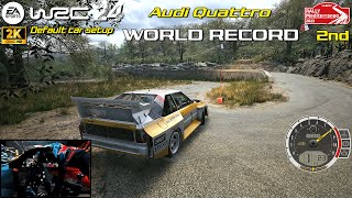 WORLD RECORD - 2nd Place | EA SPORTS WRC 24 | Moltifao Rally Mediterraneo - Audi Quattro | PXN V10