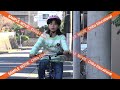 sample｜小学生むけ自転車危険予測 1分動画　5.左に曲がる車に近づくと…｜交通安全動画データ販売 chiba edu dlshop