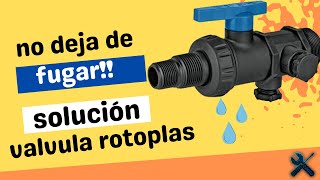 Solución a fuga de llave de paso multiconector  o Tanque de agua rotoplas | SOLUCIONES RAPI-DOS