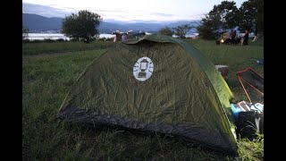 琵琶湖でキャンプ　キャンプが出来る湖岸緑地　志那１　Camping by Lake Biwa, Shiga Prefecture, Japan