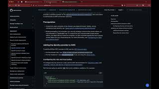 GitHub Workflows using OIDC AWS Provider