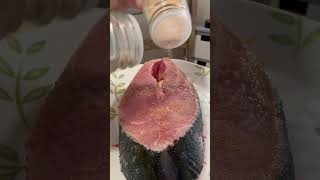 Seasoning Yellowtail Steak. Set to Grill #howto #seasoningfish #yellowtail #satisfying #shorts