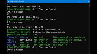BASH If statement Part 4
