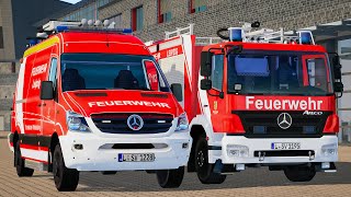 Emergency Call 112 - Dresden Firefighter and Ambulance Rapid Responding! 4K