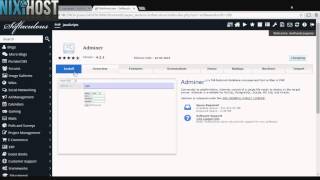 Installing Adminer with Softaculous in cPanel