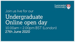 Undergraduate online open day