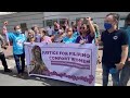 Filipino comfort women survivors rally outside Japanese embassy in Manila