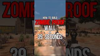 HOW TO BUILD a MAGIC ZOMBIE PROOF WALL in 39 SECONDS!