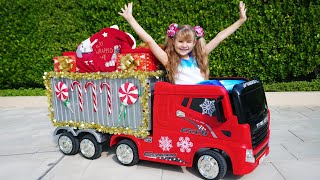 Diana Helps Santa delivering Christmas presents...