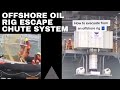 Offshore Oil Rig Escape Chute System  #shorts