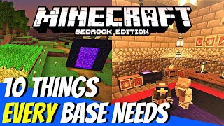 Minecraft Bedrock Base Planning | 10 Things Every Base Needs!