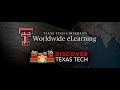 Discover Texas Tech: Worldwide eLearning