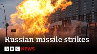 Russian missile strikes kill civilians in Ukrainian cities - BBC News