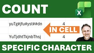 Excel - Count Specific Character in Cell | Case-Sensitive & Case-Insensitive