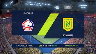 FIFA 22 | LOSC Lille vs FC Nantes - Ligue 1 Uber Eats | Gameplay