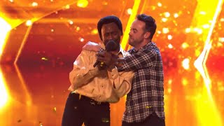 Donchez Dacres 60-Year-Old Earned GOLDEN BUZZER Perform His Own Catchy Song Wigg