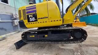 ❌️ขายแล้ว❌️ คลิปรถทำงาน ขายครับ Komatsu Pc58-8 เก่านอก ราคา 570,000 ต่อรองได้ส่งฟรี 0912425860