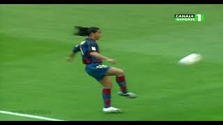 Ronaldinho Gaúcho - Melhores momentos no Barcelona - Gols, Dribles.