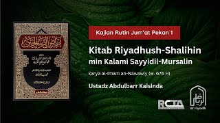 [LIVE] Kitab Riyadhus Shalihin HADITS 61: PENJELASAN HADITS JIBRIL - Ustadz Abdul Barr Kaisinda