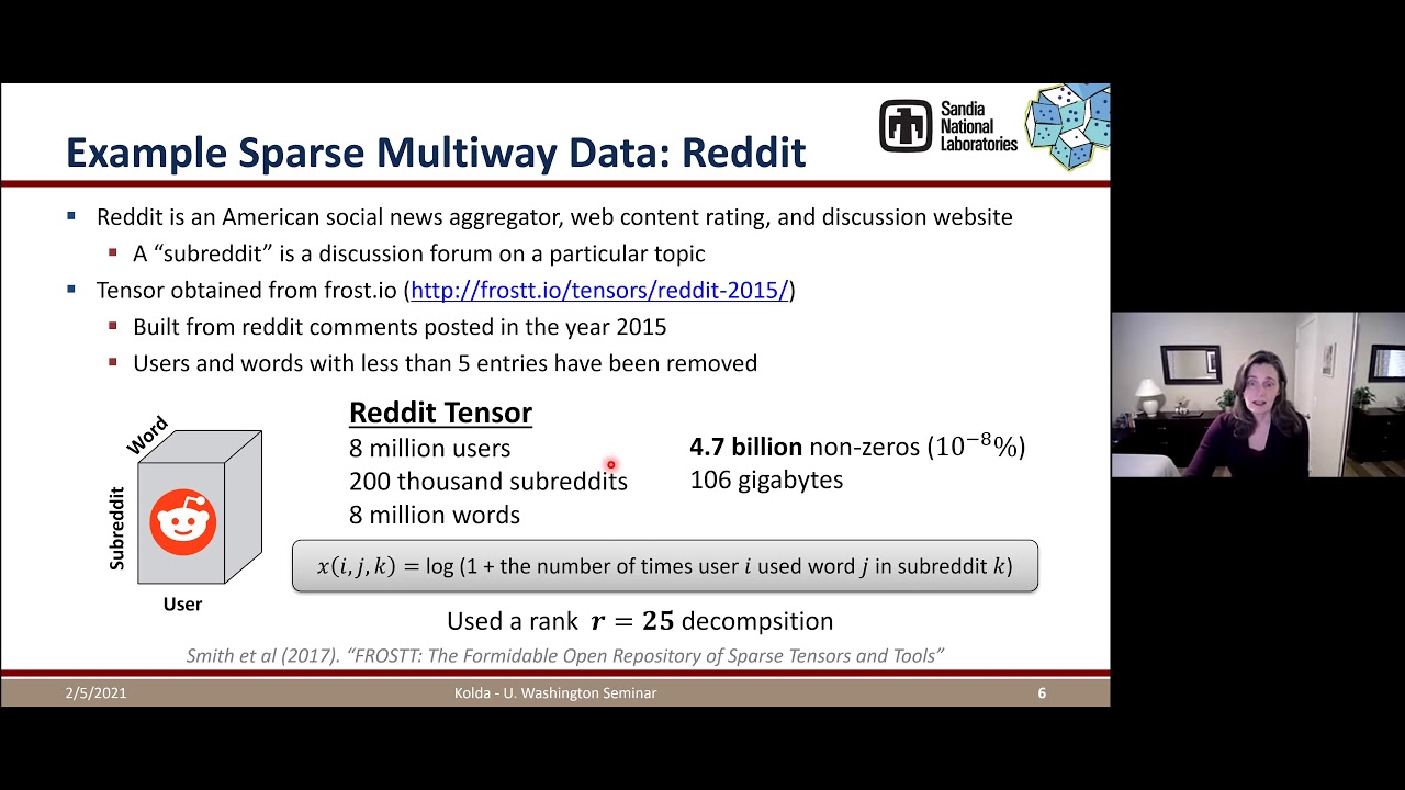 Tamara Kolda - Practical Leverage-Based Sampling For Low-Rank Tensor ...