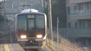 【高速通過！】学研都市線 321系D17編成 快速新三田行き 藤阪駅 JR Gakkentoshi Line Japan