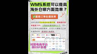 WMS系统可以提高海外仓哪些方面的效率？