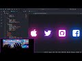 ASMR Coding-CSS glowing icons-No Talking