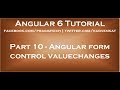 Angular form control valuechanges