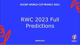 Rugby World Cup 2023 PREDICTIONS