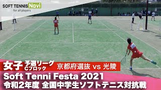 Soft Tennis Festa 2021 全国中学生ソフトテニス対抗戦/女子予選リーグCブロック1