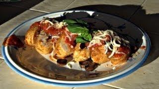 SmokingPit.com - Chicken Parmesan Rolls with Marinara Recipe - Yoder YS640