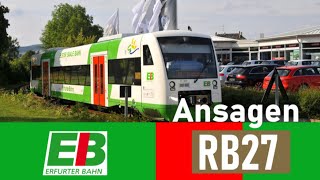 Erfurter Bahn | Ansagen RB27: Sömmerda - Buttstädt | Linguatec-Anna (TTS)