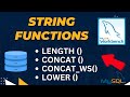 String function in Mysql Workbench | string functions in SQL  mysql database