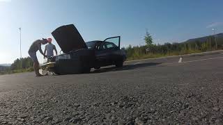 New radiator at the Biltema carpark