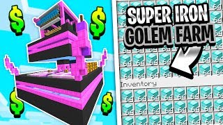 THE BEST IRON GOLEM GRINDER! (SUPER OP) | Minecraft Skyblock [7]